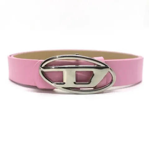 Diesel White Belt option smooth pink