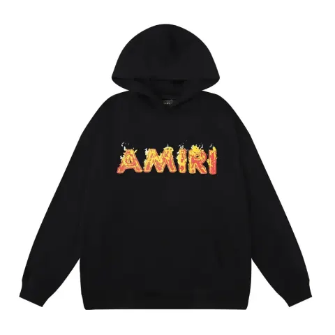 Amiri Paint Splatter Hoodie option 866 black