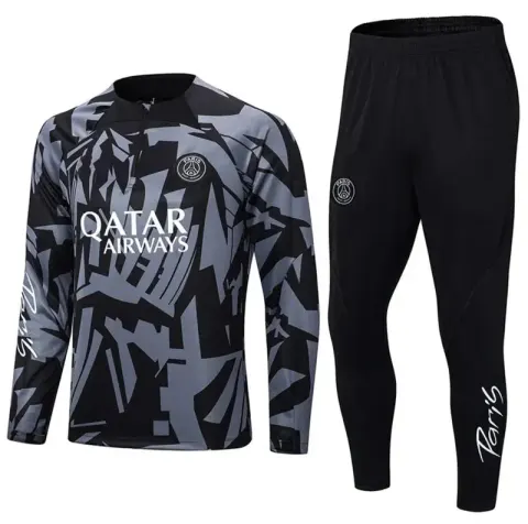 Football PSG Tracksuit option 2223 paris camouflage gray
