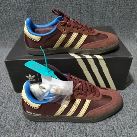 Adidas Originals Samba Shoes option WB Desun Brown Long Tongue