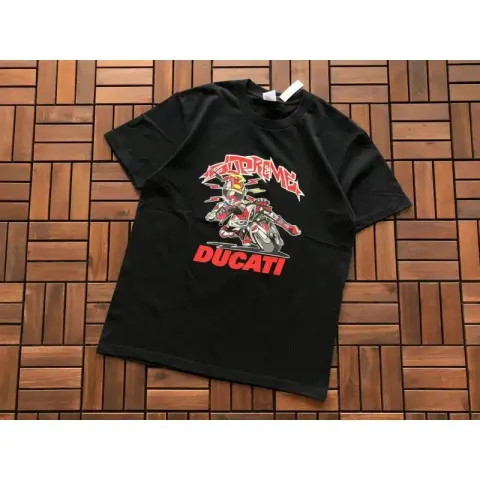 Supreme X Ducati T-Shirt option B381 Ducati Joint Black