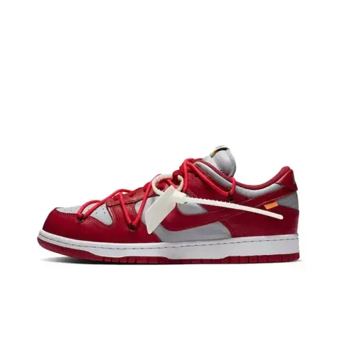 Budget Dunk Lot Shoes option OW x Dunk Grey Red