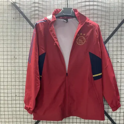 Vintage Jersey Hoodie Zip option New Ajax single-sided hooded trench coat