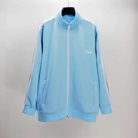 Palm Angels Zip Hoodie option Light blue top