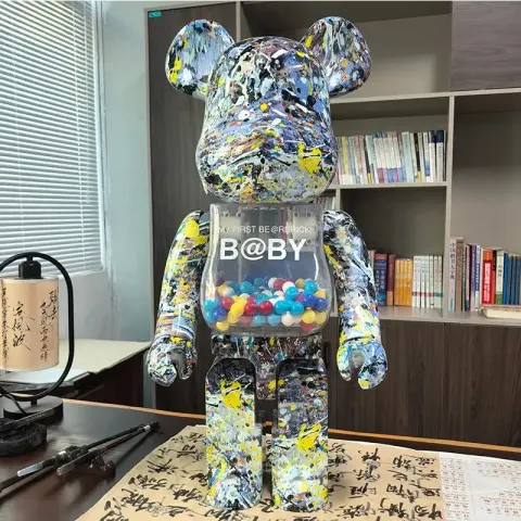 Unique Medium BearBrick option Splash ink Qianqiu
