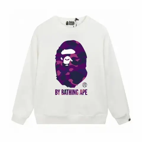 Bape Crewneck option W081 white purple