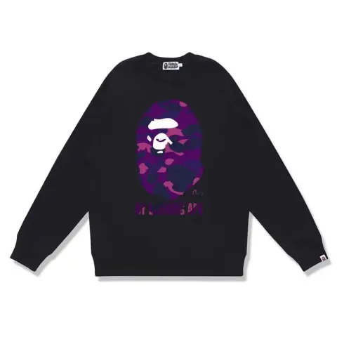 Bape Crewneck option W081 black purple