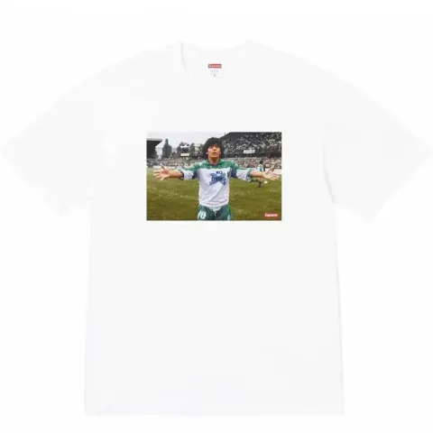 Supreme T-Shirts Devil And Lawyer option B359Maradona white