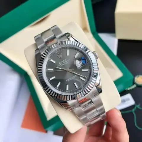 ROLEX option Silver gray dial-three beads strap