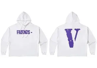 VLONE Hoodie option White Purple FRIENDS White Purple V