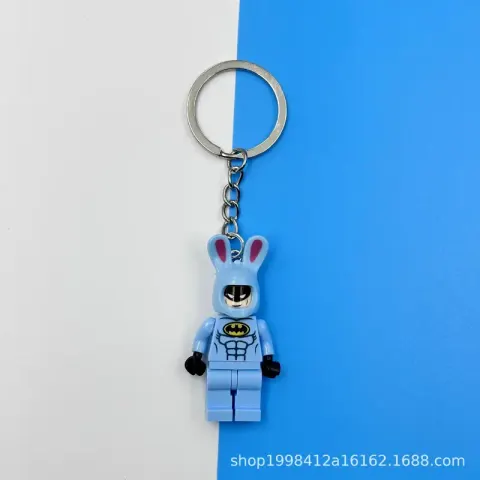 Lego Keychain Pendants option Blue Rabbit
