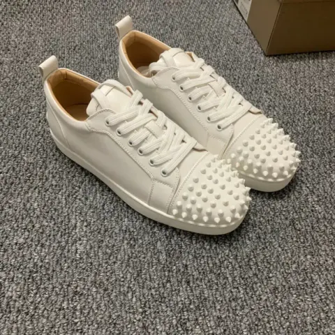 Christian Louboutin Shoes option White leather white nails
