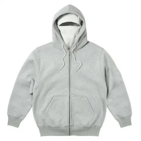 Palace Zip Hoodie with Mask option grey