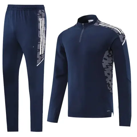 Nike Black-White Tracksuit Set option AD02 Royal Blue Set