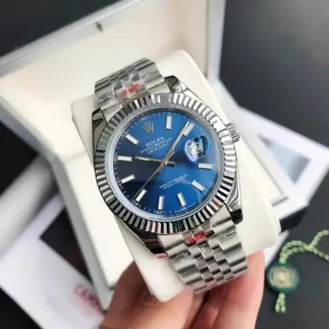 ROLEX option Silver-blue dial – five-link bracelet