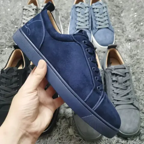 Navy Christian Louboutin Shoes option Tibetan Blue