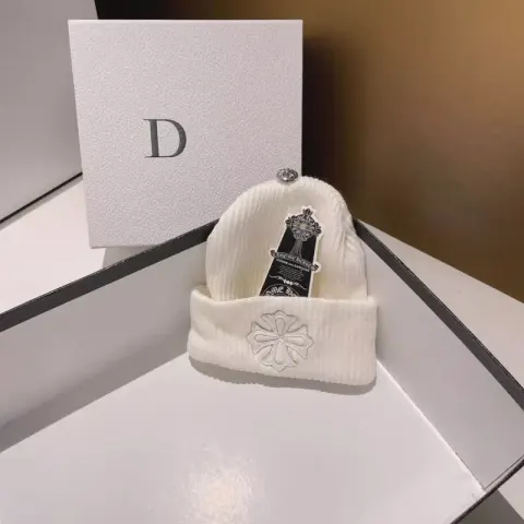 Chrome Hearts Beanie option white
