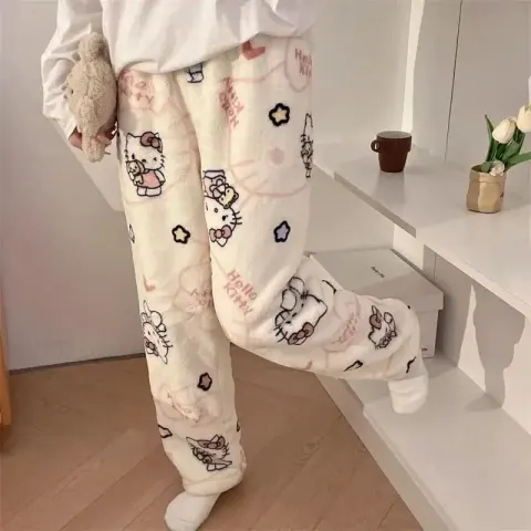 Night Sweatpants Spider-Man option Apricot-colored cat
