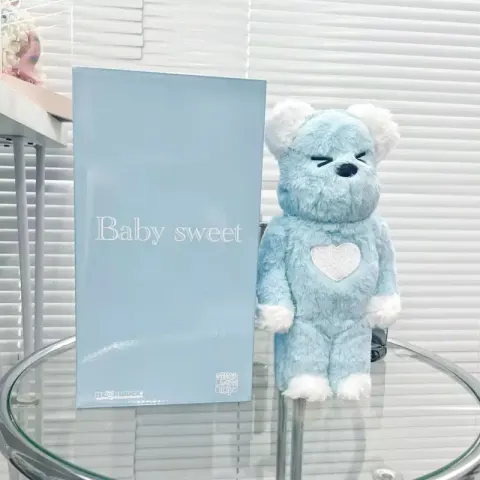 Be@RBRICK 400% option love plush blue