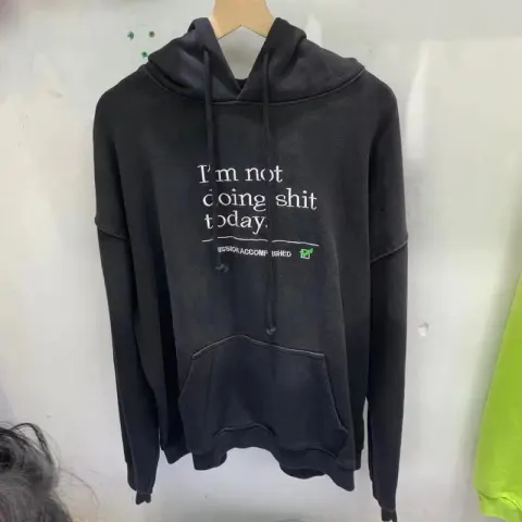 Vetements Fan Hoodie option V116 Black
