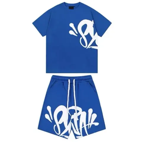 Syna World Suits option Dark blue short sleeve suit