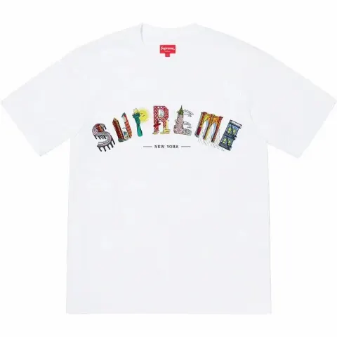 Supreme T-Shirts Devil And Lawyer option B104 Embroidery Letter White