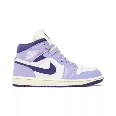 Jordan 1 Mid Shoes option SE Chenille Sky J Light Purple