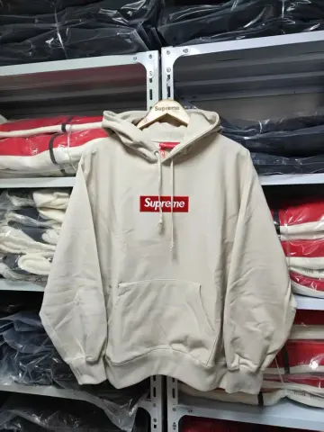 Supreme Box Logo Hoodie 24 option Beige