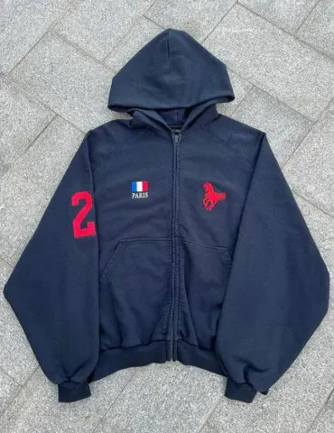 Balenciaga x Ralph Hoodie option Light Panel War Horse Cardigan Sweater (