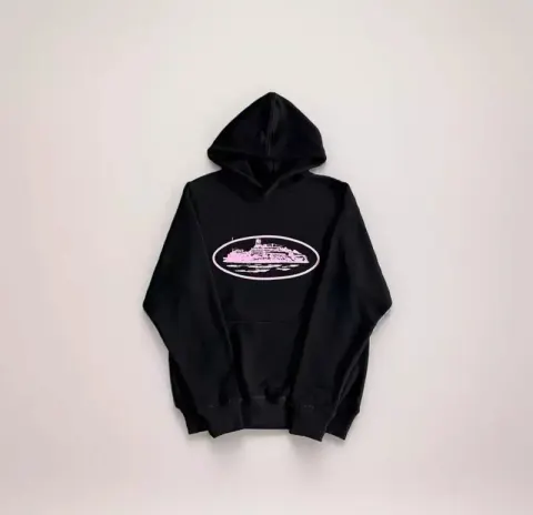 Corteiz Alcatraz Hoodie option Black Pink Label