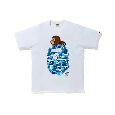Bape Milo T-Shirts option 048 White Blue