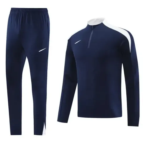 Nike Black-White Tracksuit Set option NK08 blue suit