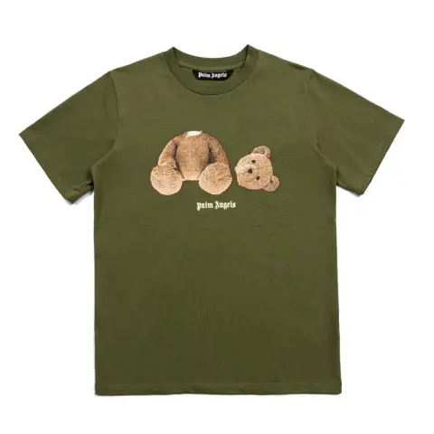 Palm Angels Monogram NY Spray Tee option 667 green