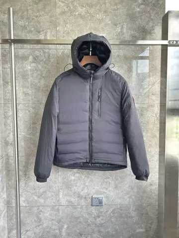 Canada Goose Lodge Hooded Jacket option Black