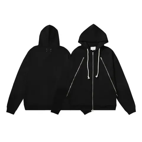 Maison Margiela Hoodies option M04 Zipper Black