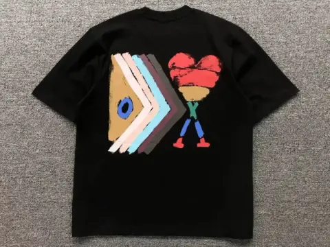 Ami Paris Tees with Small Logo option 2