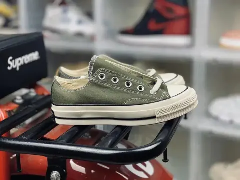 Converse Basic And CDG option grass green low side