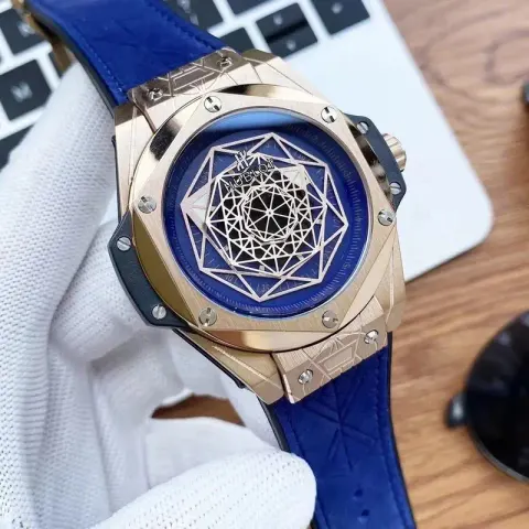 Hublot Big Bang Sang Bleu option Rose Gold  Blue Plate  Blue Belt