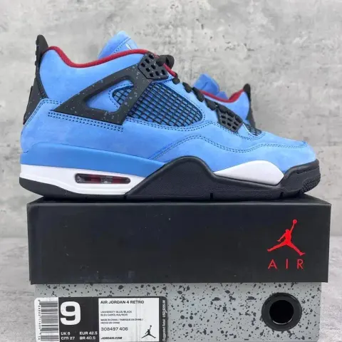 Jordan 4 Manila option Ts ice blue suede 308497-406