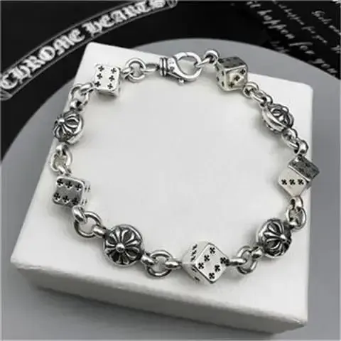Chrome Hearts Thick Bracelet With Cross option S27