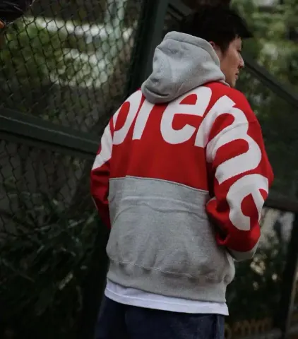 Supreme Hoodie option Grey