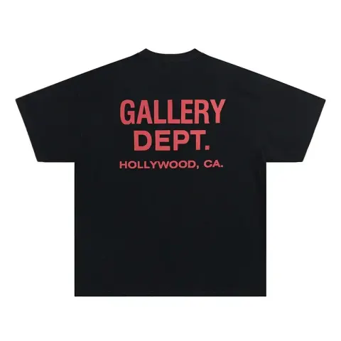 Gallery Dept TEES option Black red letter
