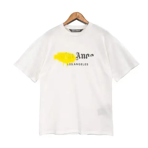 Palm Angels Spray Tee option White/Yellow
