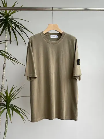 Stone Island Tees option Washed coffee color