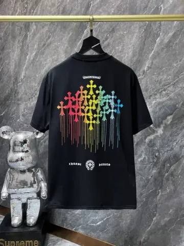 Chrome Hearts Leather Tee's (30+ Styles) option 8781 black