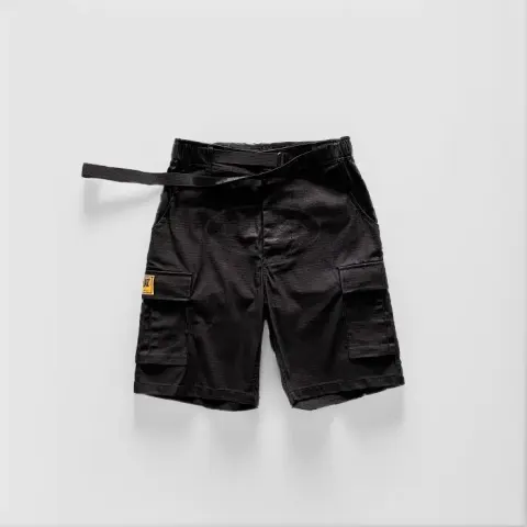 Corteiz Classic Cargo Triple Black Logo Shorts option triple black