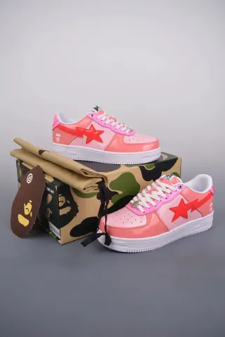 Bapesta Sneakers option Honey Peach Powder