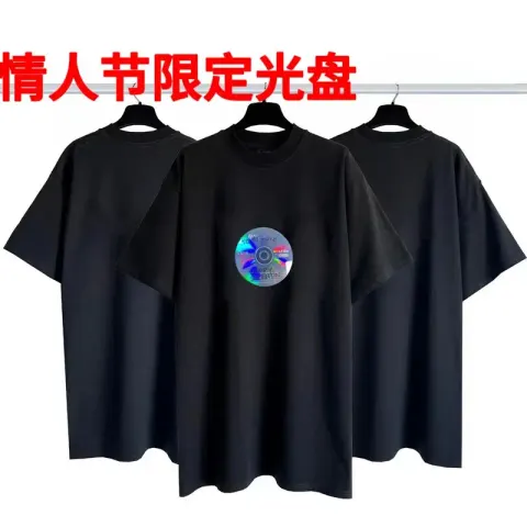 Balenciaga Tees option Valentine's Day Limited Disc Black