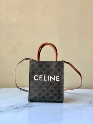 CELINE Bag option Black brown 20*17*7CM