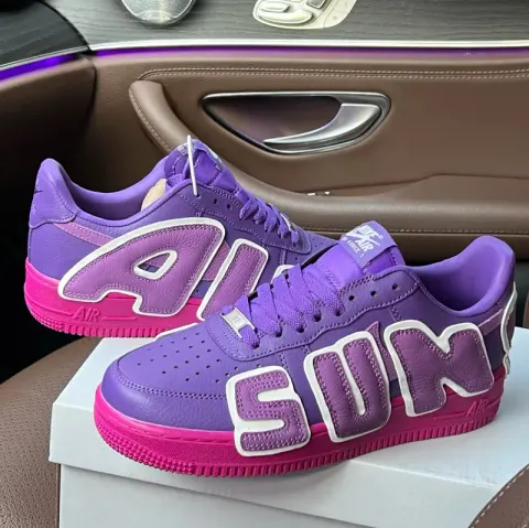 Air Force 1 CPFM All White option purple
